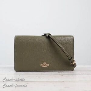 Coach Anna Leather Crossbody Foldover Bag
